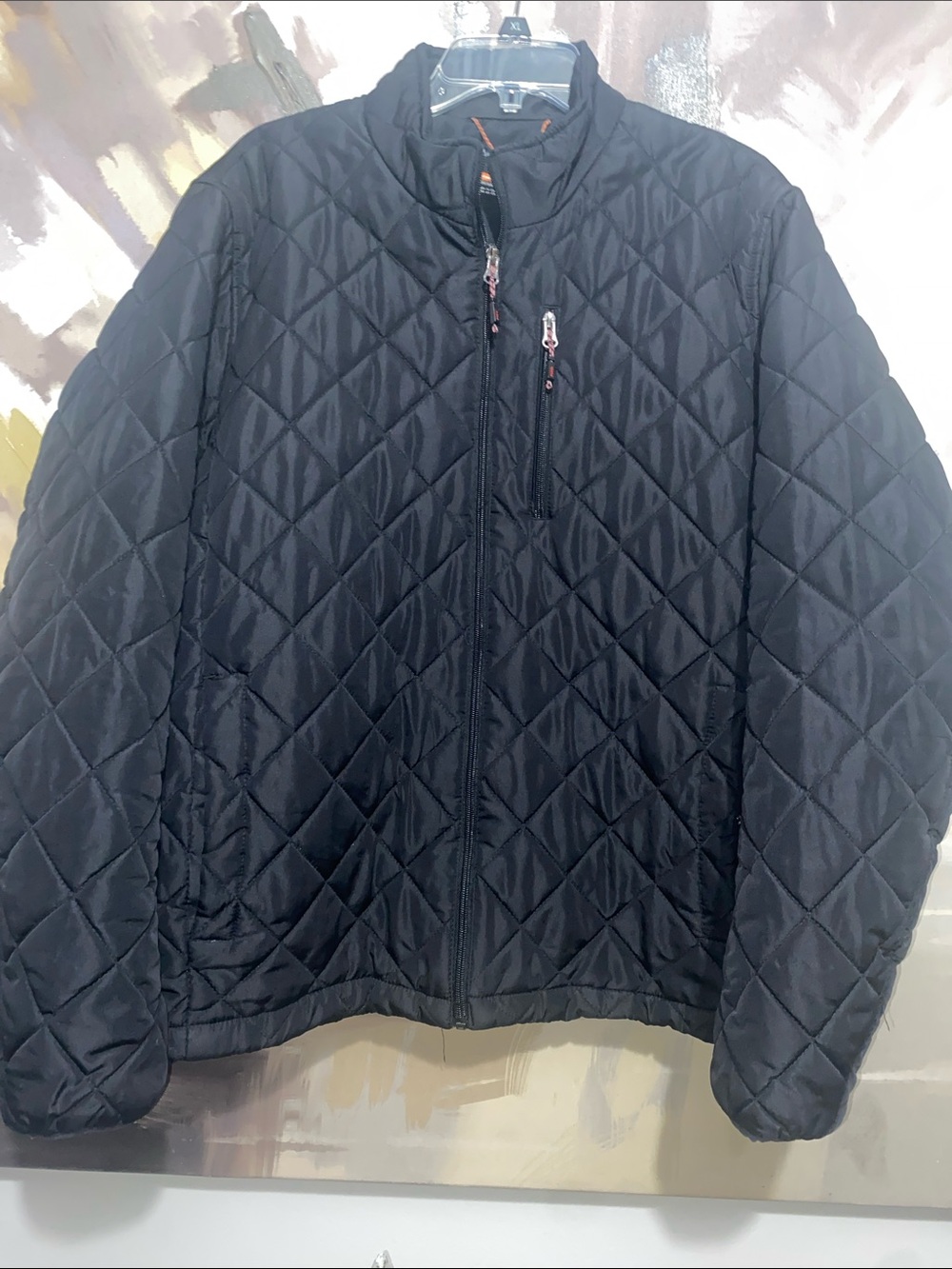 Hawke & Co Mens Diamond Quilted Performance Jacket - Cold-Weather Layer XL